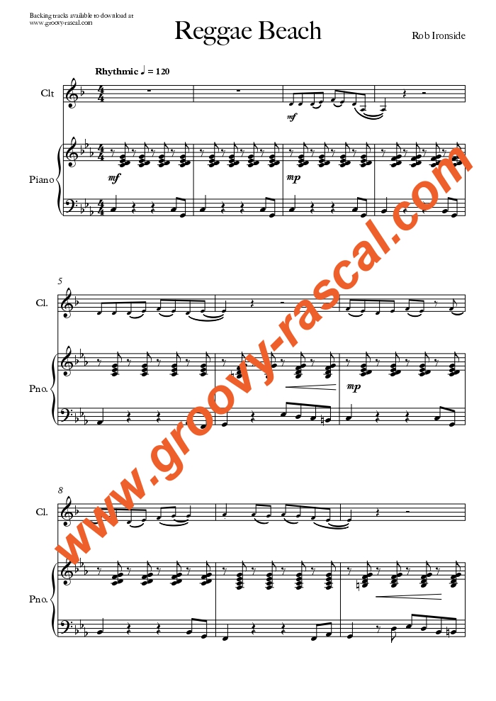 'Groovy Kick-Starts 2' for Clarinet and Piano - Image 5