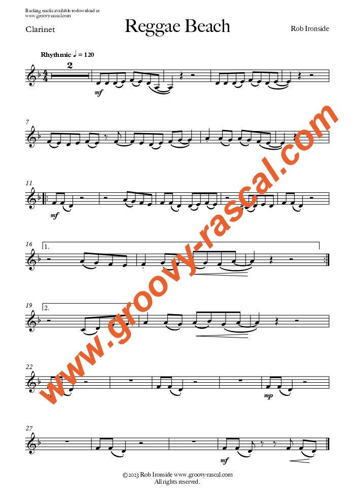 'Groovy Kick-Starts 2' for Clarinet and Piano - Image 2