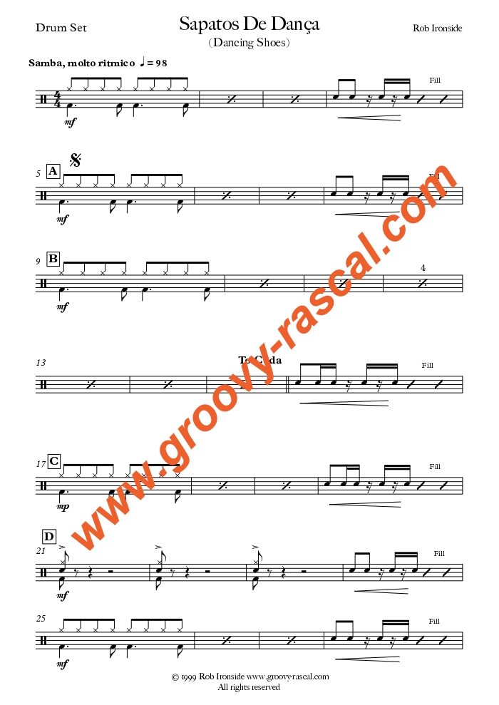 Sapatos De Dança (Dancing Shoes) Sax Ensemble and rhythm section - Image 4
