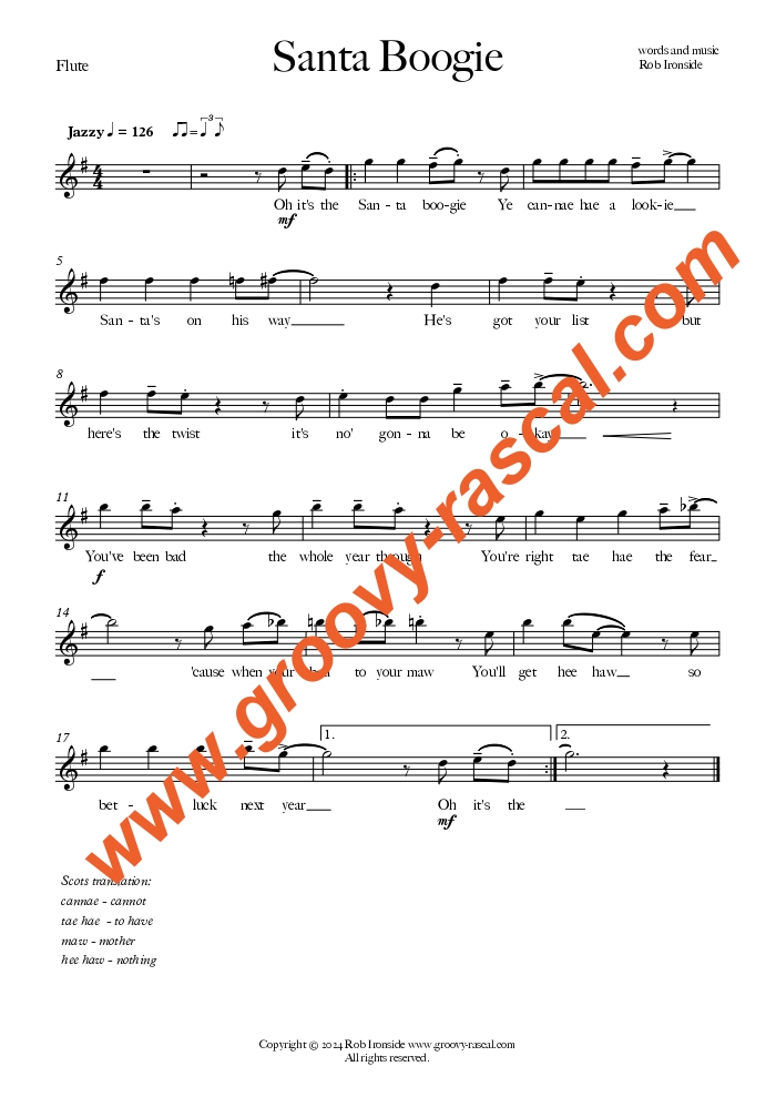 'Groovy Kick-Start Christmas' for Flute and Piano - Image 3